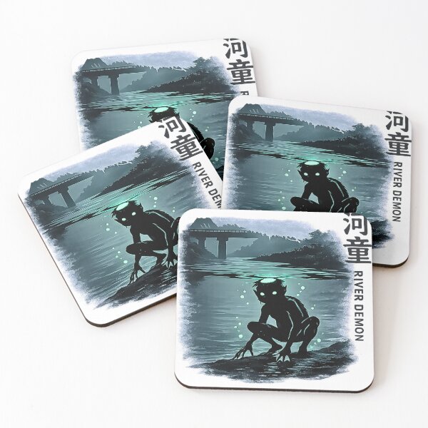 Item preview, Kappa River Demon – Japanese Yokai Folklore Illustration designed and sold by kaxymax.