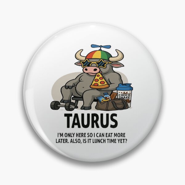 Item preview, Funny Taurus Gym - "Snack Lifter" Pizza & Weights Bull designed and sold by ClaussShop.