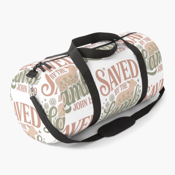 Item preview, Saved By The Lamb Christian Faith Bible Verse Design designed and sold by HahaHandlesHub.