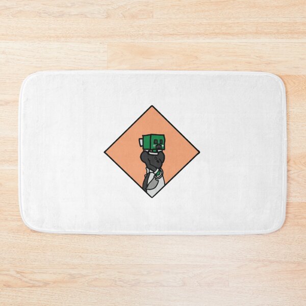 Item preview, Blocky Green Pixel Monster With Knife Graphic designed and sold by Emberglowo.