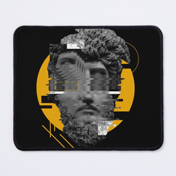 Item preview, Golden Yellow Glitched Statue Vaporwave Art designed and sold by icbgllgpl.