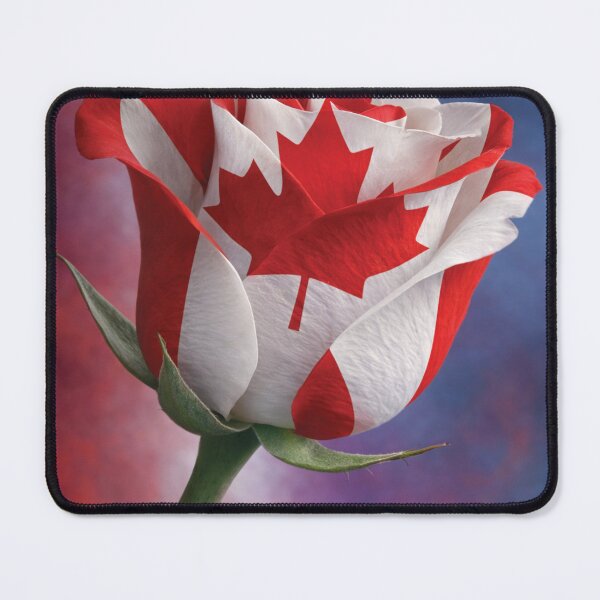 Item preview, Vibrant Canadian Flag Maple Leaf Rose Art designed and sold by DGtaLrtcom.