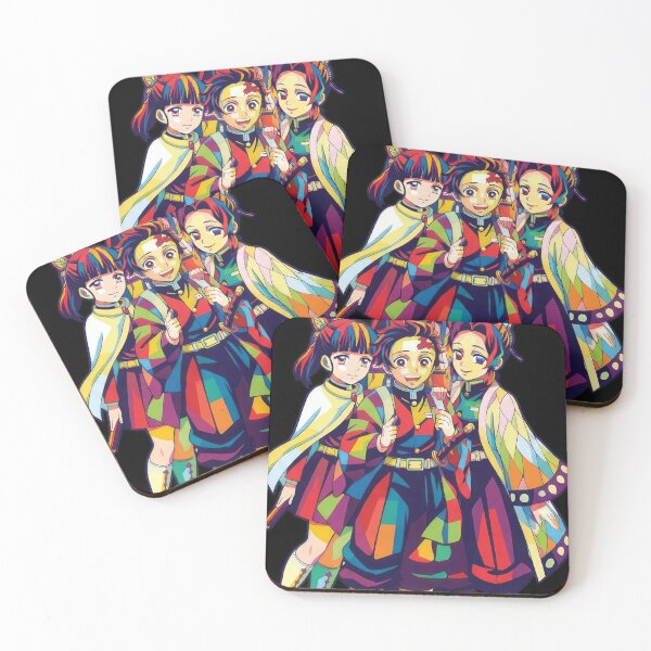 Item preview, Tanjiro Nezuko Shinbou Kocho and Kanao designed and sold by sandrahofer-art.