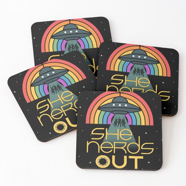 Item preview, She Nerds Out Logo New designed and sold by MrsRicarSchoen.