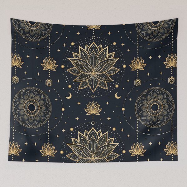 Item preview, Mystic Lotus Mandala Seamless Pattern designed and sold by Erik Visnievskij.