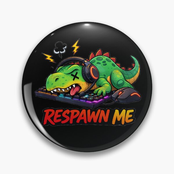Item preview, Respawn Me Funny Gamer Dinosaur Gaming Meme designed and sold by the-dovlat.