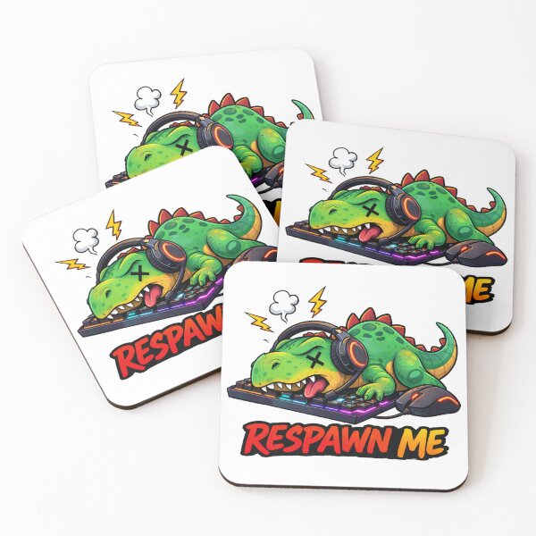 Item preview, Respawn Me Funny Gamer Dinosaur Gaming Meme designed and sold by the-dovlat.