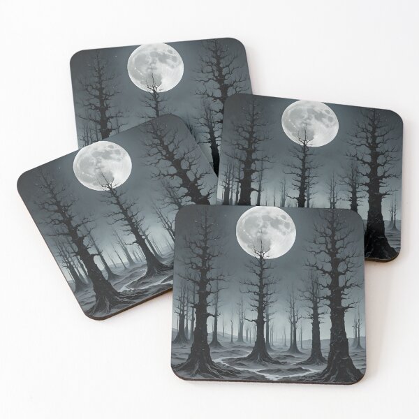 Item preview, Black Glass Forest — Dark Surrealism Art Print designed and sold by ReliquiaeArt.