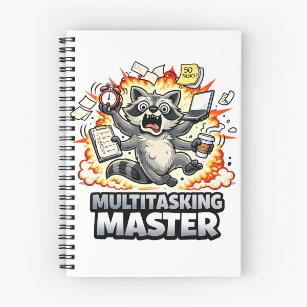 Item preview, Multitasking Master Funny Raccoon Work Meme designed and sold by the-dovlat.