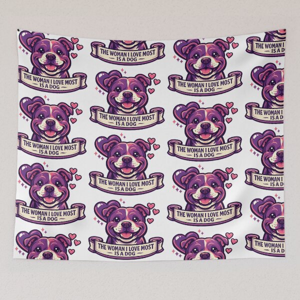 Item preview, The Woman I Love Most Is A Dog designed and sold by BestFriendTees.