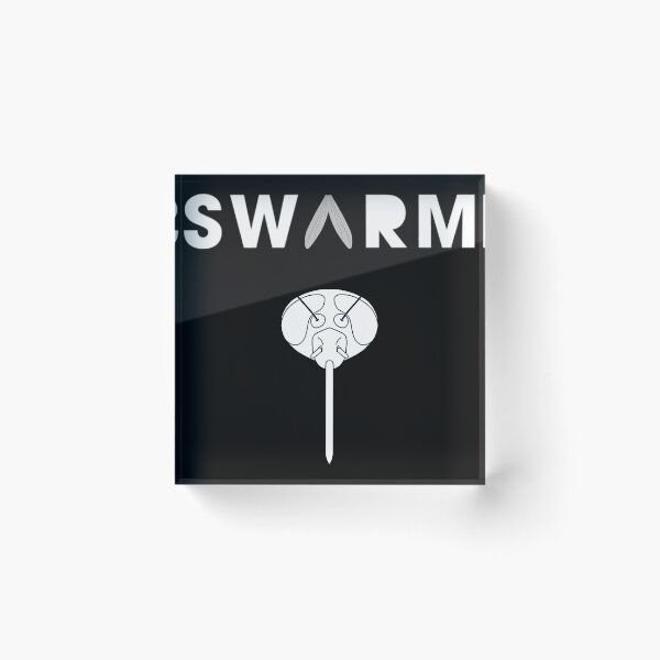 Item preview, Head Of Mos'Kitoh With Swarm Logo In White designed and sold by MrsRicarSchoen.