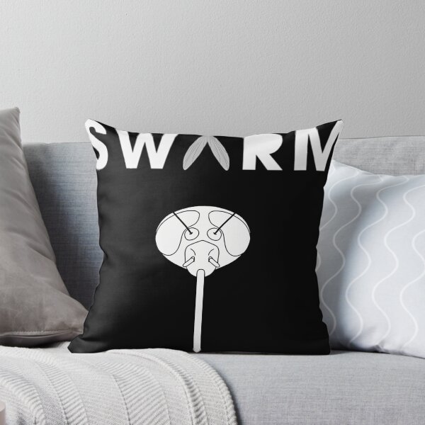 Item preview, Head Of Mos'Kitoh With Swarm Logo In White designed and sold by MrsRicarSchoen.