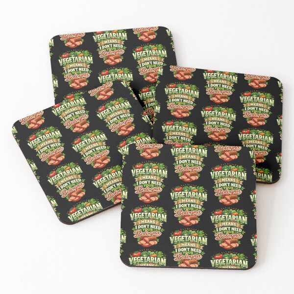 Item preview, Vegetarian Means I Dont Need Your Bologna Funny Vegetarian Humor Design designed and sold by TeeTimeTreasure.