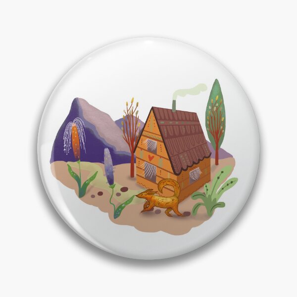 Item preview, Cozy Magic House & Golden Fox - Home is a Feeling Illustration designed and sold by FaliushART.