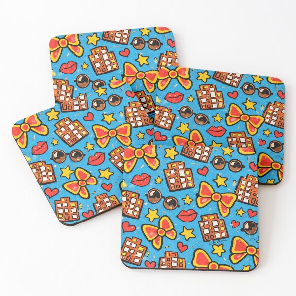 Artikelvorschau, Retro Pop City Pattern entworfen und verkauft von EvaArtHome.