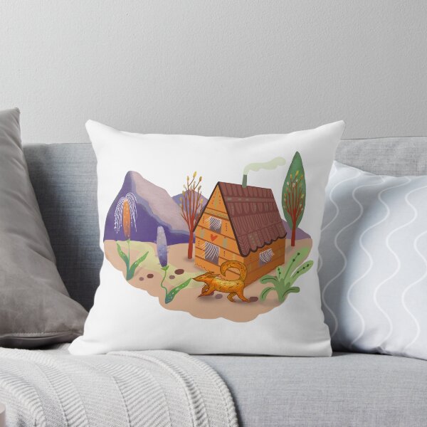 Item preview, Cozy Magic House & Golden Fox - Home is a Feeling Illustration designed and sold by FaliushART.
