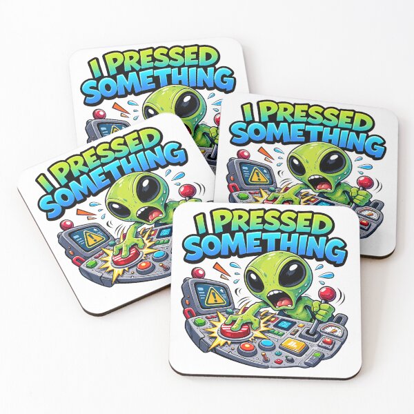 Item preview, I Pressed Something Funny Alien Control Panel Meme designed and sold by the-dovlat.