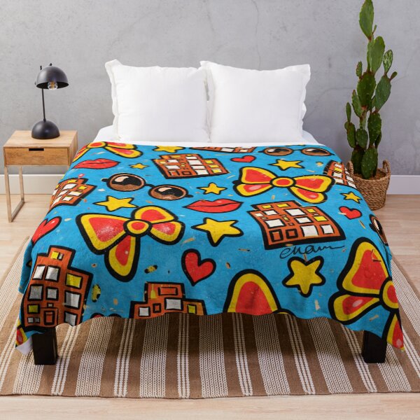 Item preview, Retro Pop City Pattern designed and sold by EvaArtHome.