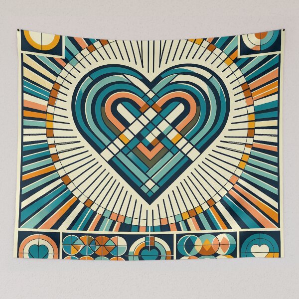Item preview, Geometric Heart Radiance designed and sold by InkSmithery.