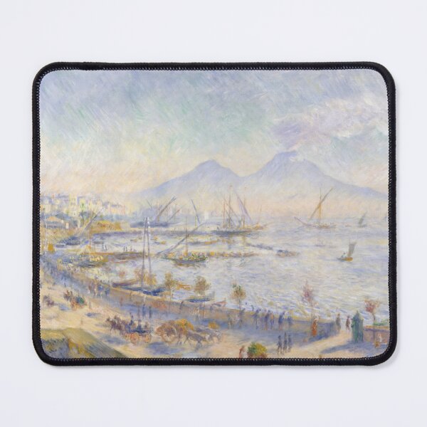 Item preview, The Bay of Naples by Pierre-Auguste Renoir: Impressionist Coastal Fine Art Print designed and sold by artofuniverse.