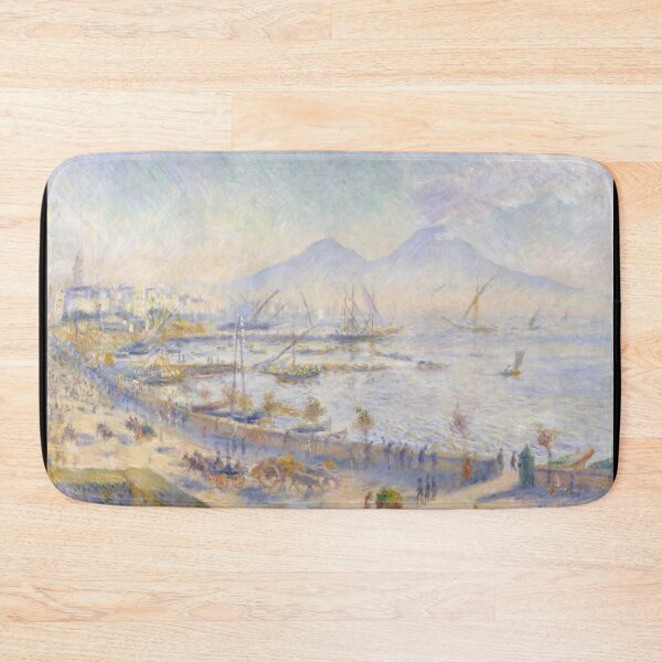 Item preview, The Bay of Naples by Pierre-Auguste Renoir: Impressionist Coastal Fine Art Print designed and sold by artofuniverse.