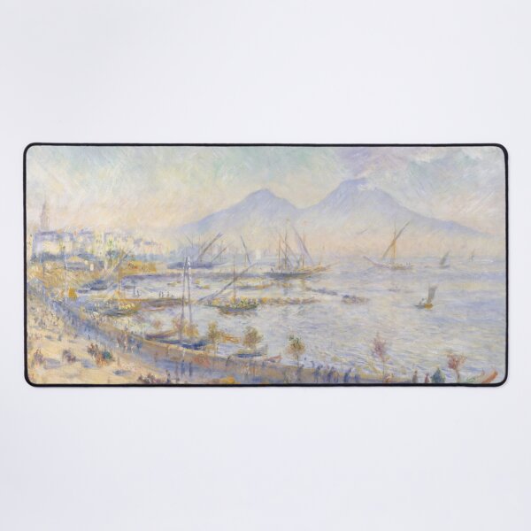 Item preview, The Bay of Naples by Pierre-Auguste Renoir: Impressionist Coastal Fine Art Print designed and sold by artofuniverse.
