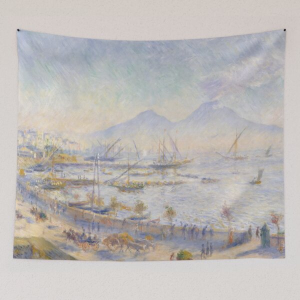 Item preview, The Bay of Naples by Pierre-Auguste Renoir: Impressionist Coastal Fine Art Print designed and sold by artofuniverse.