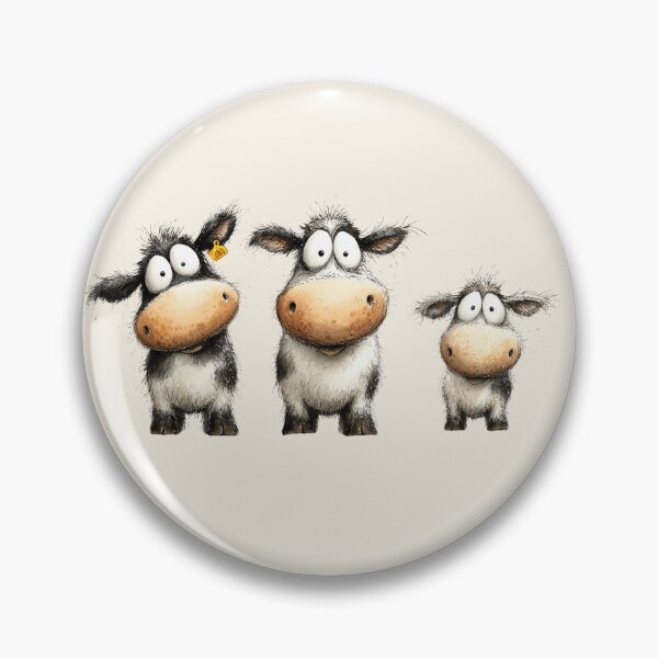 Item preview, CoW PRiNT, ANiMaL PRiNT ' Happy Coos Family ' BY SHiRLeY MacARTHuR designed and sold by Shirley MacArthur Art.