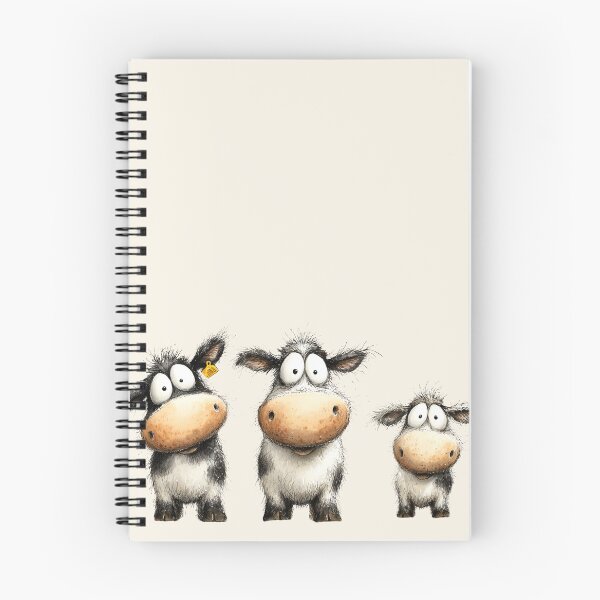 Item preview, CoW PRiNT, ANiMaL PRiNT ' Happy Coos Family ' BY SHiRLeY MacARTHuR designed and sold by Shirley MacArthur Art.