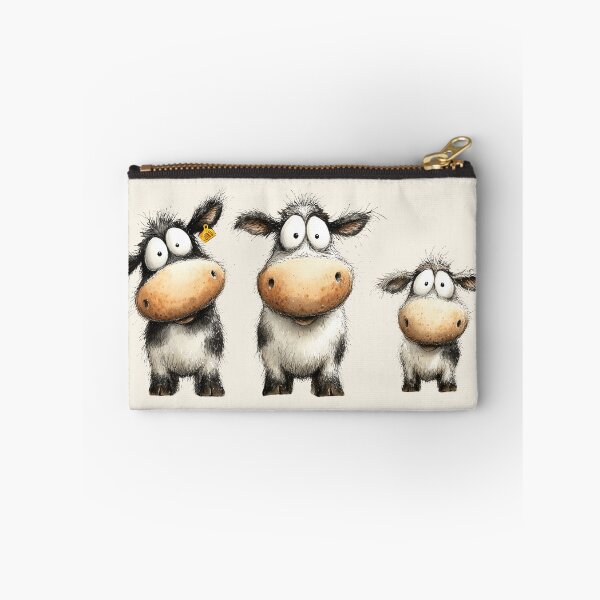 Item preview, CoW PRiNT, ANiMaL PRiNT ' Happy Coos Family ' BY SHiRLeY MacARTHuR designed and sold by Shirley MacArthur Art.