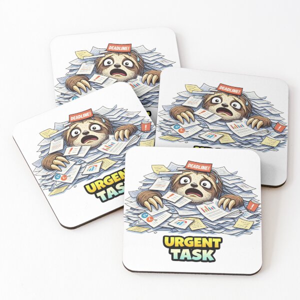 Item preview, Urgent Task Funny Sloth Work Stress Meme designed and sold by the-dovlat.