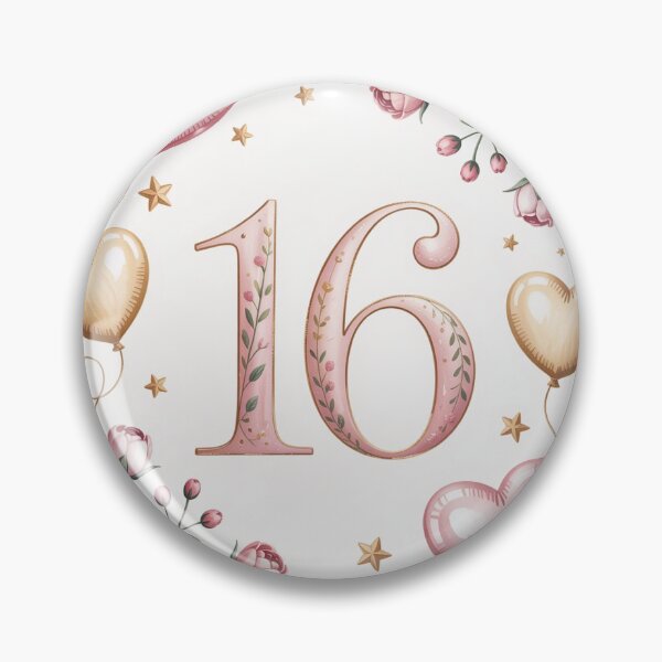Item preview, Sweet 16 Birthday – Elegant Floral Sixteen Celebration Design designed and sold by myforestfog.