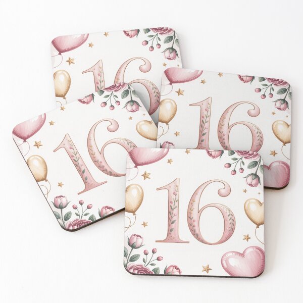 Item preview, Sweet 16 Birthday – Elegant Floral Sixteen Celebration Design designed and sold by myforestfog.