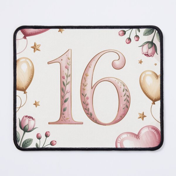 Item preview, Sweet 16 Birthday – Elegant Floral Sixteen Celebration Design designed and sold by myforestfog.