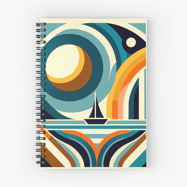 Item preview, Geometric Sailboat Sunset designed and sold by InkSmithery.
