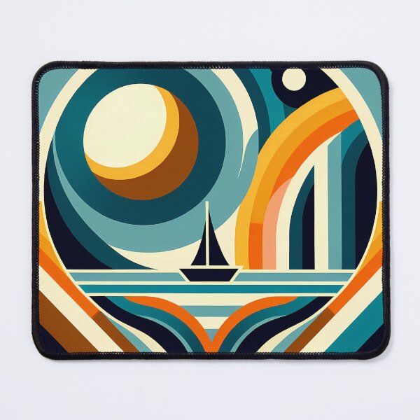 Item preview, Geometric Sailboat Sunset designed and sold by InkSmithery.