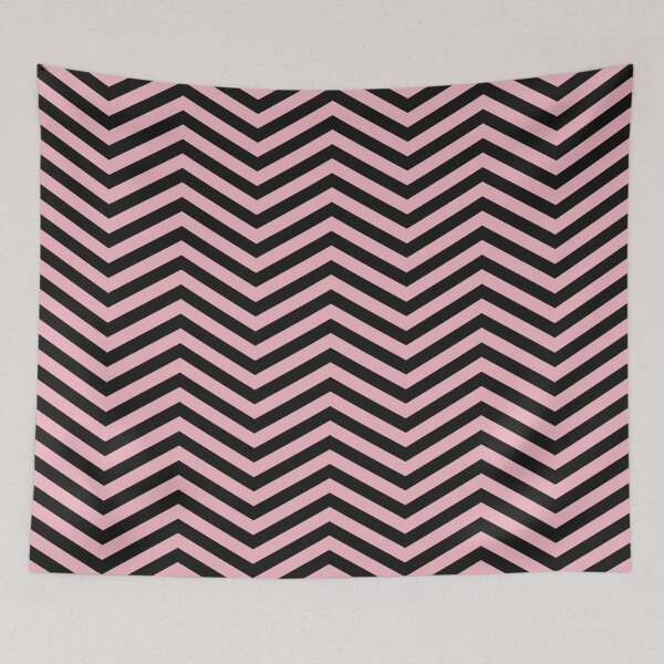 Item preview, Black And Blush Chevron Zigzag Pattern designed and sold by pattern-archive.