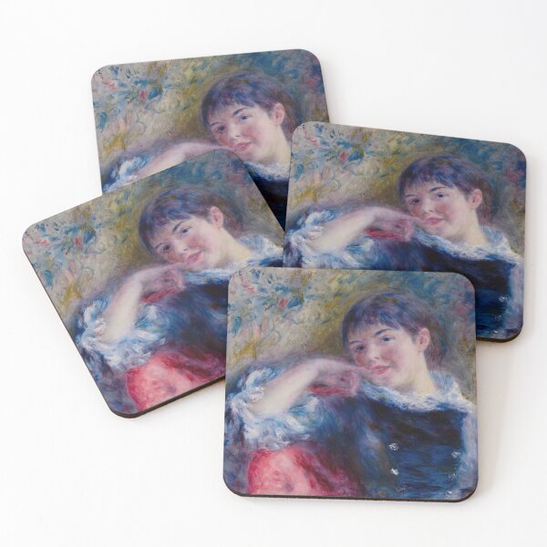 Item preview, The Dreamer by Pierre-Auguste Renoir: Impressionist Portrait Fine Art Print designed and sold by artofuniverse.