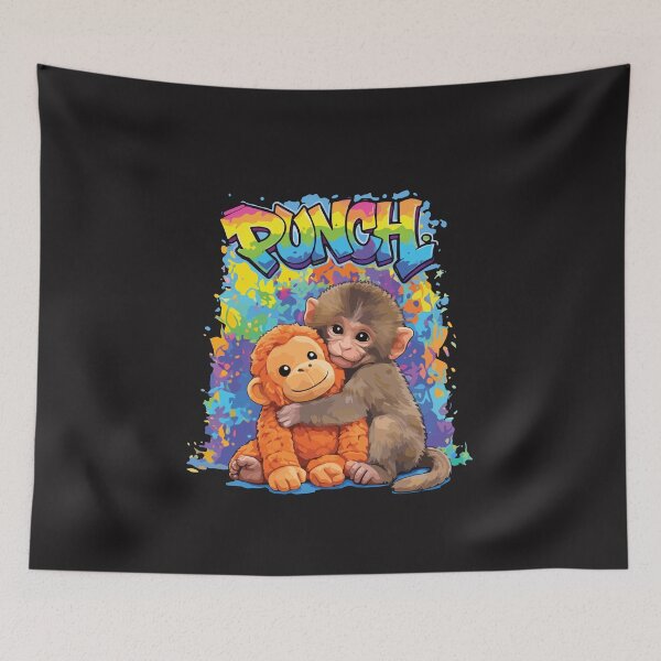 Item preview, Funny Baby Monkey Punch Cartoon Primate Humor Design designed and sold by kiralynstration.