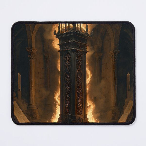 Item preview, Burning Scriptorium — Dark Surrealism Art Print designed and sold by ReliquiaeArt.