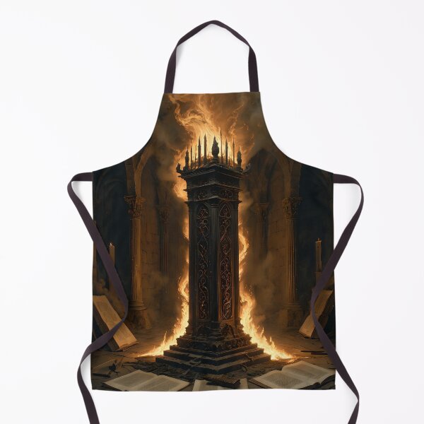 Item preview, Burning Scriptorium — Dark Surrealism Art Print designed and sold by ReliquiaeArt.