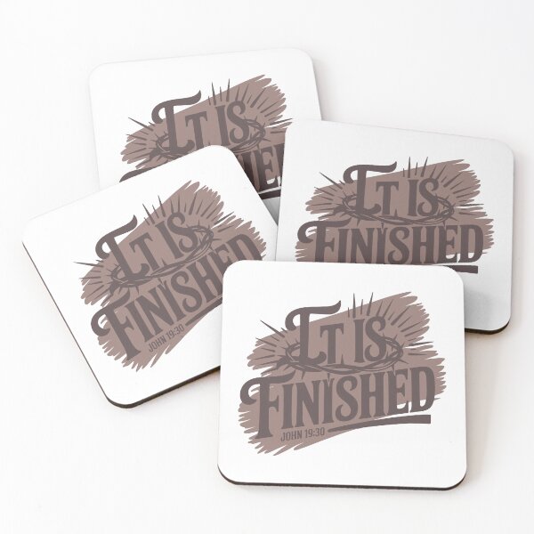 Item preview, It Is Finished Christian Cross Bible Verse Design designed and sold by HahaHandlesHub.