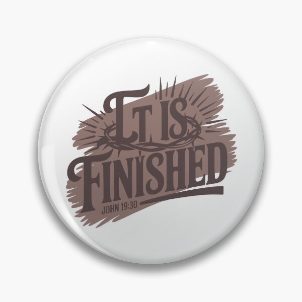 Item preview, It Is Finished Christian Cross Bible Verse Design designed and sold by HahaHandlesHub.