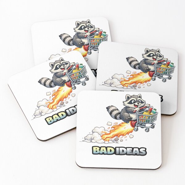 Item preview, Bad Ideas Funny Raccoon Chaos Meme designed and sold by the-dovlat.