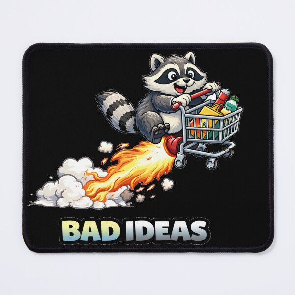 Item preview, Bad Ideas Funny Raccoon Chaos Meme designed and sold by the-dovlat.
