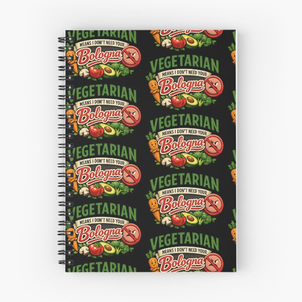 Item preview, Funny Vegetarian Bologna Joke Plant Based Humor Design designed and sold by TeeTimeTreasure.