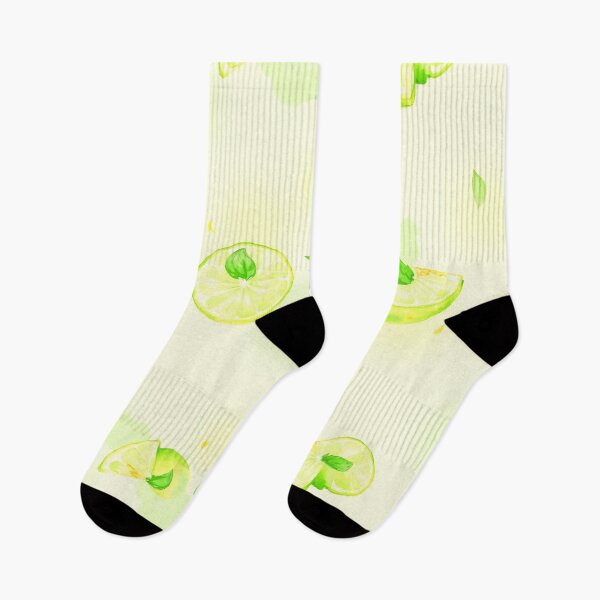 Item preview, Lime Slices Watercolor Pattern Green Citrus Art designed and sold by bosamji.