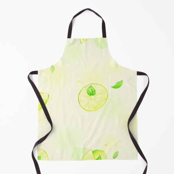 Item preview, Lime Slices Watercolor Pattern Green Citrus Art designed and sold by bosamji.