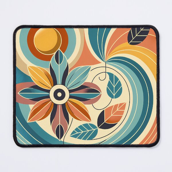 Item preview, Geometric Botanical Flower Swirl designed and sold by InkSmithery.
