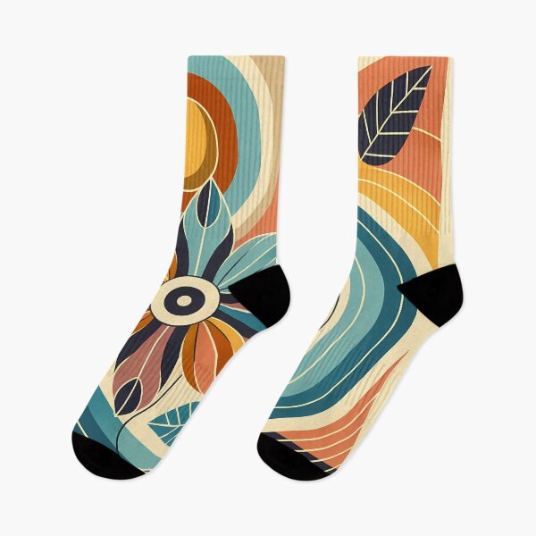 Item preview, Geometric Botanical Flower Swirl designed and sold by InkSmithery.